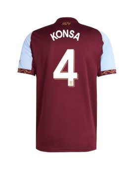 Aston Villa Ezri Konsa #4 Replika Hemmakläder 2025-26 Kortärmad